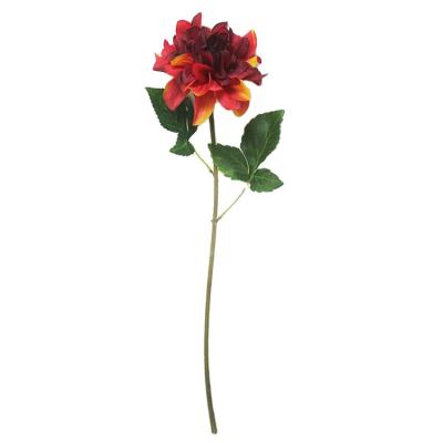 China Wholesale Silk Flower Vision Vase Color Enviromenatl Single Drop Stem Dahlia For Wedding Backdrop Artificial Flowers Bridal Bulk for sale