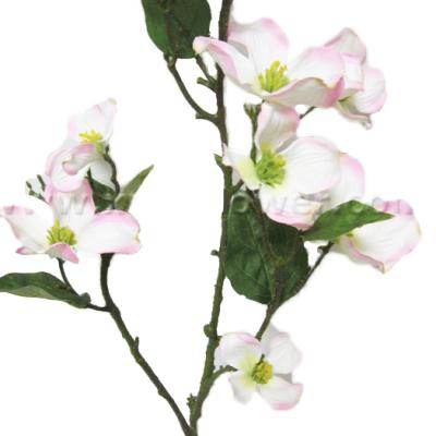 China Realistic Looking Handmade Feature Vase Decoration Props Long Stem Dogwood Flower Artificial Floral Wedding Decor Floral Flower Arrangements for sale