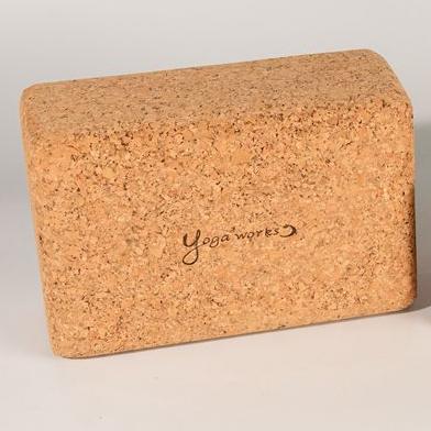 China High Quality Eco-Friendly Fitness Custom Made 3*6*9 Inch Natural Cork Yoga Block, Organic Cork Yoga Brick Abdominal Exerciser for sale