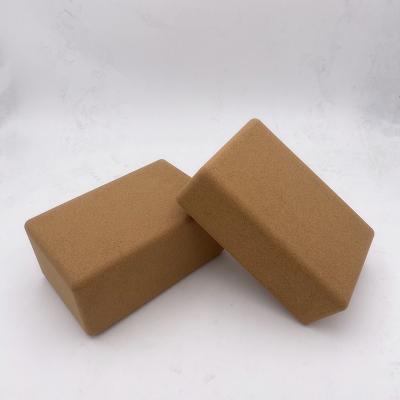 China Soft natural cork yoga block 3*6*9inches (small size-grainy) for yoga exercise for sale