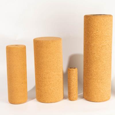 China Indoor Sporting Goods Natural Eco - Friendly Cork Yoga Roller D10*45CM Various Sizes For Yoga Fitness Exercise for sale