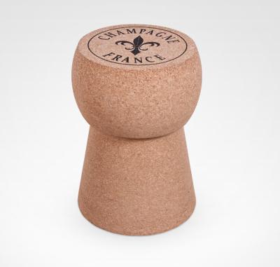 China Sustainable 2021 New Arrival XL Champagne Cork Side Table Eco Friendly Cork Stool for sale