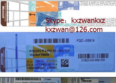 China Mass resell Activate Windows Product Key Sticker for Windows 8.1 Professional OEM for sale