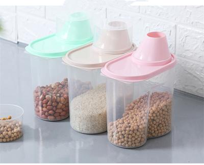 China Plastic Pet Food Jar PP Nut Jar Kitchen Plastic Jar for sale