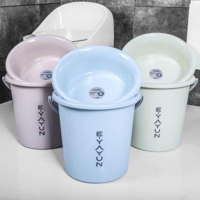 China Household PP Plastic Pail Plastic Bucket Handle Plastic Pail Without Lid Factory Supply Bucket Wholesale Directly for sale