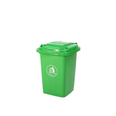 China 50L PP Plastic Waste Bins Trash Can Foot Pedal Outdoor Waste Bin With Lid for sale