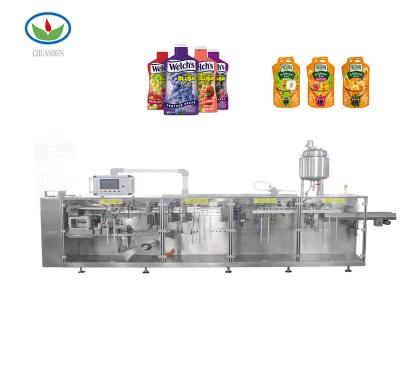 China New Automatic Horizontal Food Juice, Tomato Sauce, Milk Packaging Machine for sale