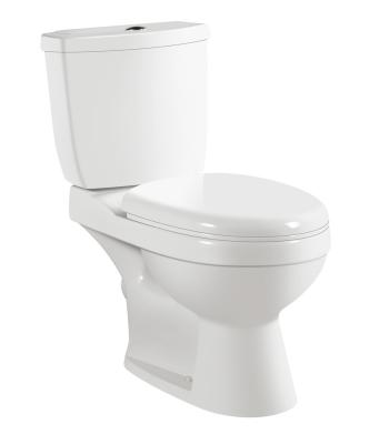 China Traditional Export Standard WC Water Saving Ceramic Toilet Wholesale Sanitary Ware Bathroom Two Piece Toilet for sale