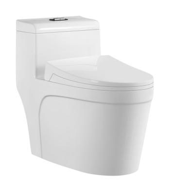 Chine New Design Comode Bathroom Toilet Closestool Ceramic One Piece Toilet Bowl Modern Rimless WC Toilet à vendre