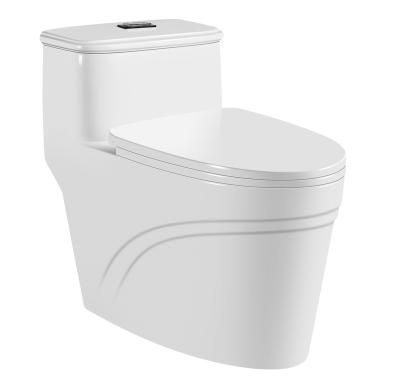 China Bathroom Ware Closestool White Single Piece Toilet Modern Wholesale Sanitary Water Closet Floor Mounted Sanitary Ware Te koop