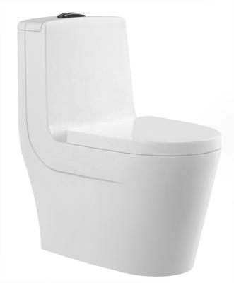 China Hot Sale Sanitary Siphon Water-saving Siphon Toilet Bowl Ware Double-Flow Bathroom Lavatory One-Piece Toilet for sale