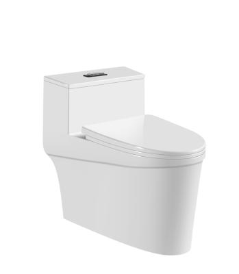 China Modern Cheap Sanitary Ceramic One Piece Toiletries Factory Factory Flush Floor Bathroom Double Wc Toilet Te koop