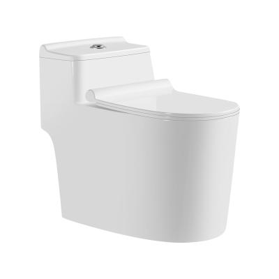 China Modern European Bathroom Ware Sanitary Ceramic One Piece Toilets Siphon WC Ceramic Toilet Bowl for sale