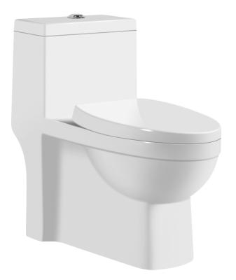 China WC Modern 1 Piece Floor Standing Toilet Siphonic Toilet Sanitary Ceramic Commode Bathroom Hotel Ware Equipment for sale