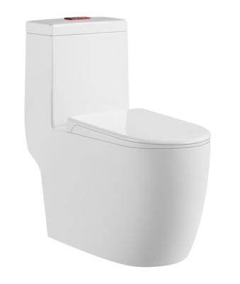 China Modern Double Strap 300mm Oval Sanitary One Piece Inodoro Wc Siphonic Double Flush Toilet Te koop