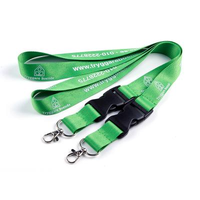 China Silkscreen Printed Neck Lanyard Retractable Buckle And Safety Loose Lanyards Durable Quality Polyester Material With Custom Logo for sale