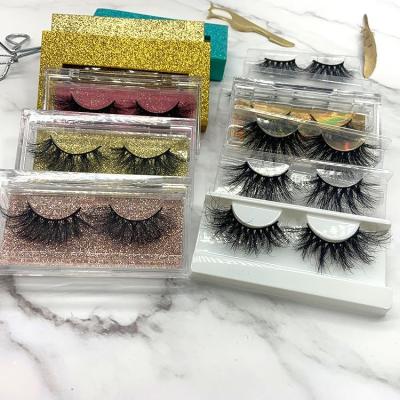 China Mink Light Fluffy Eyelashes Natural Soft False Mink Lashes Eyelash 25mm Eyelash Top Seller for sale