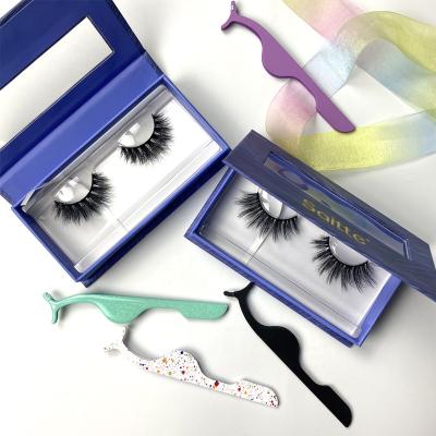 China Wholesale Natural Soft 3D Effect Full Strip Eyelash Lashes Lashes Faux Mink Lashes Fluffy Korean Silk Vegan Eco Friendly Lashes for sale