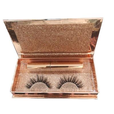 China Long Lashes Natural Arylic Tile Display Magnetic Eyelash Kits Set Of 5 With Logo Liquid Custom Individual Bulk False Lashes Packaging Boxes for sale