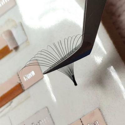 China Hot Selling Korea Natural Soft Top Silk Lashes Volume Lashes Hot Selling Qingdao Lashes Makeup Premade Fans Natural Lahses for sale