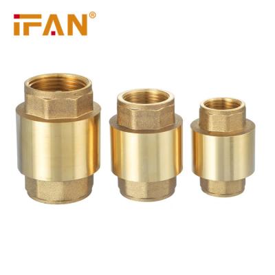 China Factory Price Easily Assembled Water CW617N Female Thread Ifan Hot And Cold Brass Check Valve With Brass Core for sale