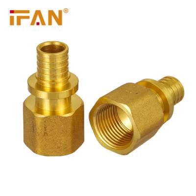 China Ifan Factory Supply 16mm 20mm 25mm 32mm Union Pex Pipe Connector Brass Adapter Easily Assembled for sale