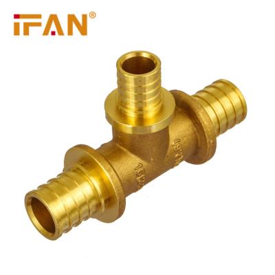 China Direct Selling Easily Assembled Manufacture Sliding Pex Fitting Brass Tee Fitting Pex Al Pex Fitting for sale