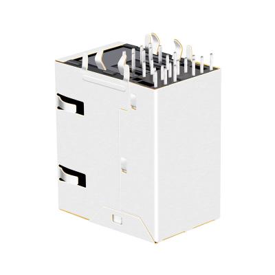 China Board Guide Best 3x1 Rj45 Magnetics Connector With Usb Connector Port Network PCB Jack Ethernet Rj 45 Lan for sale