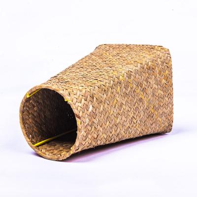 China Natural Woven Belly Planter Baskets Straw Flower Plants Pots Seagrass Simply Indoor Outdoor Storage Basket for sale