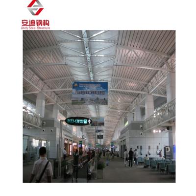 China Airport Truss Roof Truss Steel Pipe Steel Structure Airport Truss Steel Structure Structural Roofing Airport Truss Waiting Hall / Terminal for sale