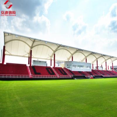 China steel truss design steel truss roof design stadium roof fabrication stadium membrane structure for sale