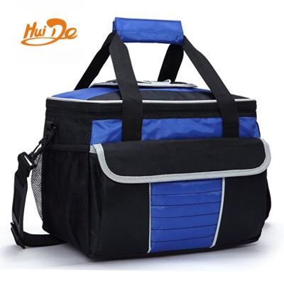 China Large Stylish Lightweight Soft Cooler Bag Insulated Lunch Box Bag Picnic Cooler Tote With Multiple Pockets for sale