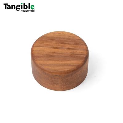 China Non Puddle Acacia Wood Lid Reusable Mason Jar Can Lid With Seal Leakproof Bamboo Lid Herb Hole Silicone Jar Drinking Supplies for sale