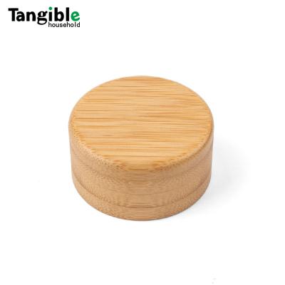 China Non Spill Wholesale Custom Bamboo Thermos Bottle Cap Luxury Glass Patch Bottle Eco - Friendly Wood Cap for sale