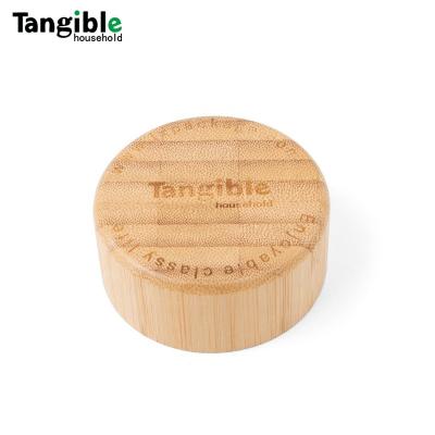 China Non Spill Factory Direct Sales Custom Logo Multi-Specification Portable Glass Water Cup Sports Outdoor Water Bottle Wooden Bamboo Lid for sale