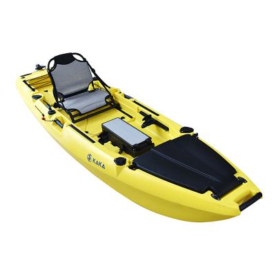 China Sit on top new type Rotomolding pedal kayak mast 320 pedal drive low price fishing kayak for sale