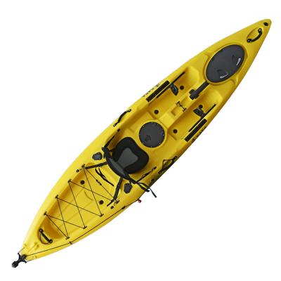 China Sit On Top Price Top Nine Seat Deluxe Beams 360 Rotomolding Fishing Kayak With Pedal for sale