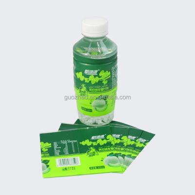 China Heat Sensitive Good Quality Small PVC Beverage Sticker Labels Drinking Bottle Sticker for sale