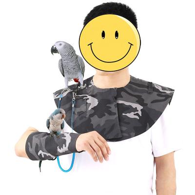 China Sustainable Durable Comfortable Adjustable Parrot Standing Not Hurt Pet Friendly Camouflage Cape Sleeve Costume for sale