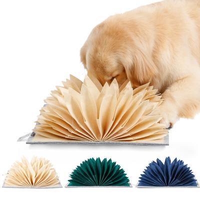 China Travel Pet Nosing Nose Work Mat Folding Packable Dog Nosework Training Food Mat for sale