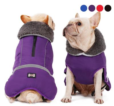 China Sustainable Simple Warm Waterproof Dog Clothes Jacket Reflecting Large Pet Winter Autumn Cloth Clothes Coat for sale