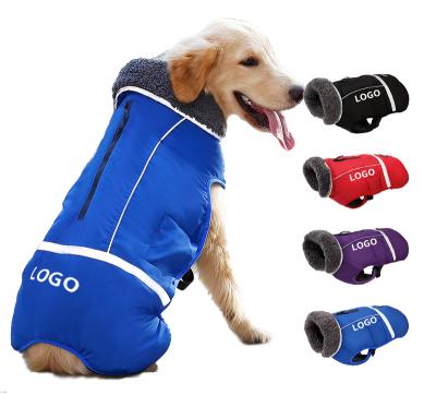 China Custom Made Outdoor Reflective Waterproof Winter Dog Coat Dog Jacket Warm Clothes Viable Clothing for sale