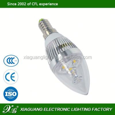 China $keywords$ Xiaguang 3000K-6500K E27 LED Candle Bulb Dimmable Led Candle Light Bulb for sale