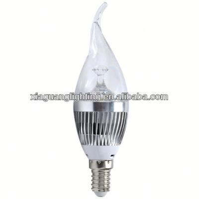 China 3 volt aluminum high light candle led bulbs for sale