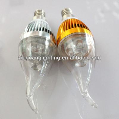 China Aluminum Alloy China Super Power R80 E14 3W LED Bulb Light Candel Bulb for sale