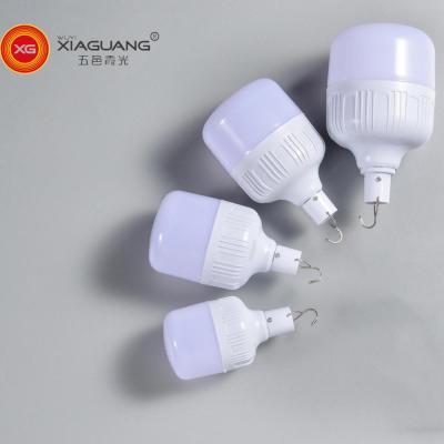 China Residential Factory Design LED USB Rechargeable 2020 Latest Emergency Light Bulb Colors for sale