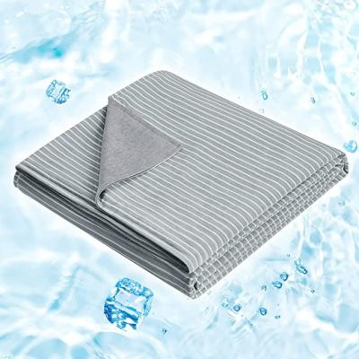 China Summer Super Soft Cooling Blankets Blanket Absorb Lightweight Breathable Cold Heat Blankets for sale