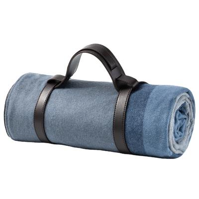 China Portable Fashionable Luxury Plaid Picnic Blanket Camping Woven Fleece, Waterproof Picnic Blanket Custom for sale