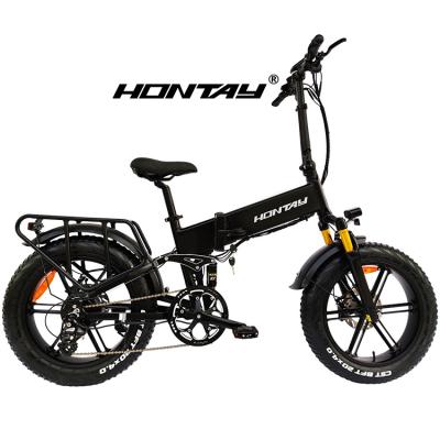 China 6061 Aluminum Alloy mountain dirt ebike mtb full suspension oem custom wholesale 48v 250w 350w 500w 750w 20 inch folding electric fat tire bike for sale