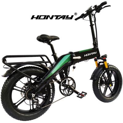 China 6061 Aluminum Alloy electric bicycle wholesale e bike mtb off road snow mountain beach cruiser 20 inch fat tire folding ebike electric bike for men for sale